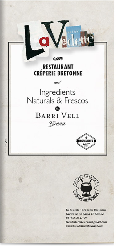 carta menu la vedette